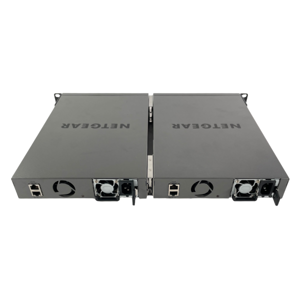 2x Netgear M4300-12X12F 24-Port 10G SFP+ 10GBase-T Switch Rackmount Bundle Set