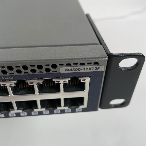 2x Netgear M4300-12X12F 24-Port 10G SFP+ 10GBase-T Switch Rackmount Bundle Set