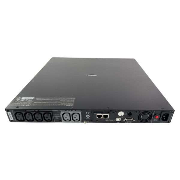 CyberPower  PR1000ELCDRT1U Line-Interactive USV 670 Watt 1kVA 6xAC schwarz