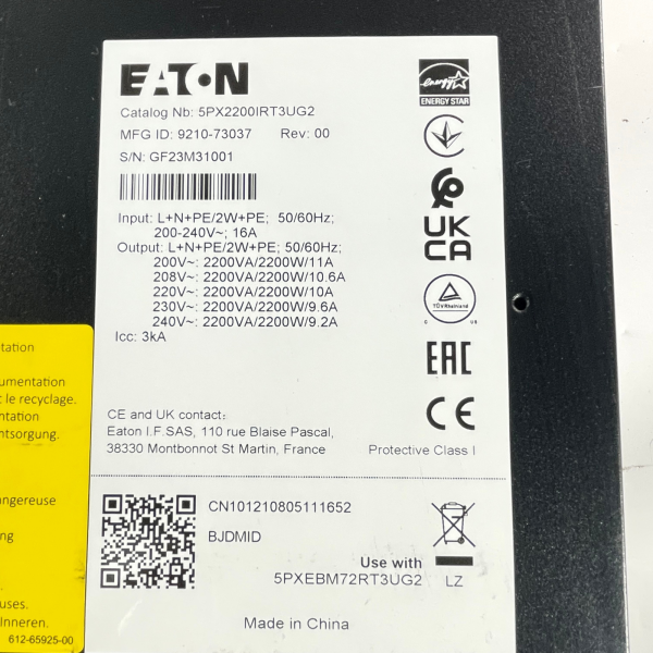 Eaton 5PX 2200i RT3U G2 USV 2200W 2200VA 8x C13 2x C19 LCD Rack 5PX2200IRT3UG2