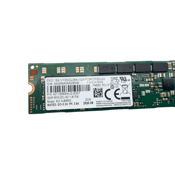 Samsung MZ-1LB9600 PM983 960GB NVMe M.2 PCIe 1,5 GB Cache 22110 Enterprise SSD