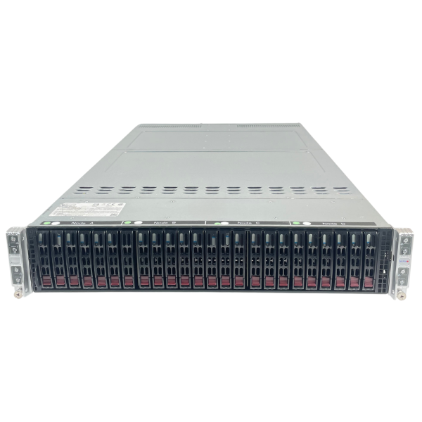 Supermicro SYS-2029TP-HC1R 2U 4-Node Server 24x2.5" Bays 2xPWS-2K20A-1R PSU