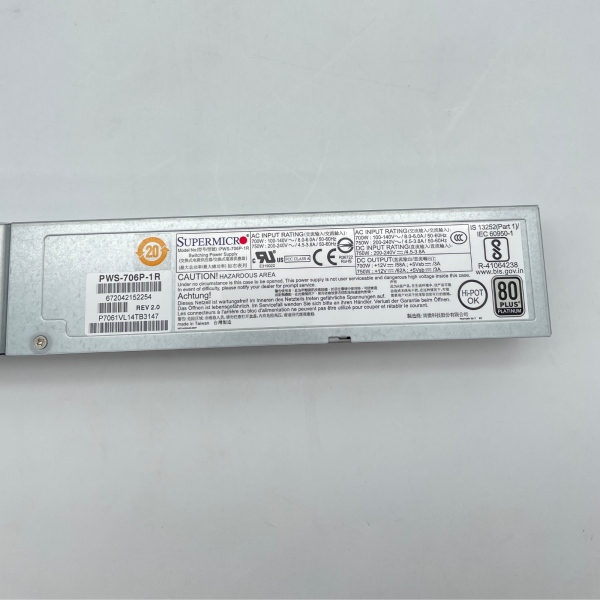 Supermicro CSE-116 1U 10x 2.5" SFF WIO Chassis BPN-SAS3-116A-N2 PWS-504P-1R