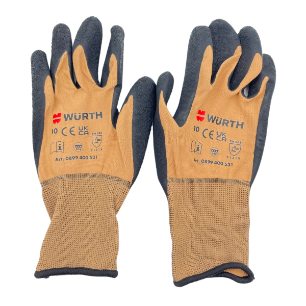 Würth Mechanikerhandschuh - Gummiert - Latex - Einzelpaar