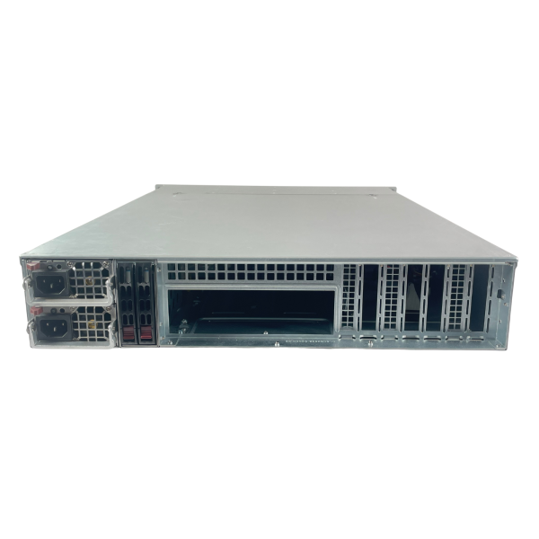 Supermicro CSE-826 2U Server BPN-SAS3-826-EL1 2xPWS-920P-SQ 920W PSU SATA Backplane mit Rear Cage
