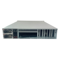 Supermicro CSE-826 2U Server BPN-SAS3-826-EL1 2xPWS-920P-SQ 920W PSU SATA Backplane mit Rear Cage