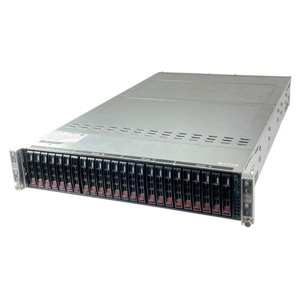 Supermicro 2U Twin2 4-Node Server CSE-217 24x 2.5" X10DRT-P 2x 2000W LGA2011-3
