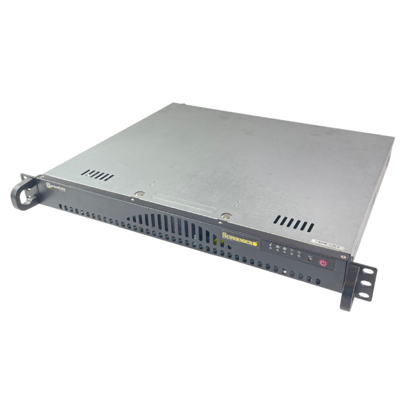 Supermicro 1U Server CSE-512 Atom C2358 8GB RAM 7x LAN A1SRM-LN7F PWS-203-1H
