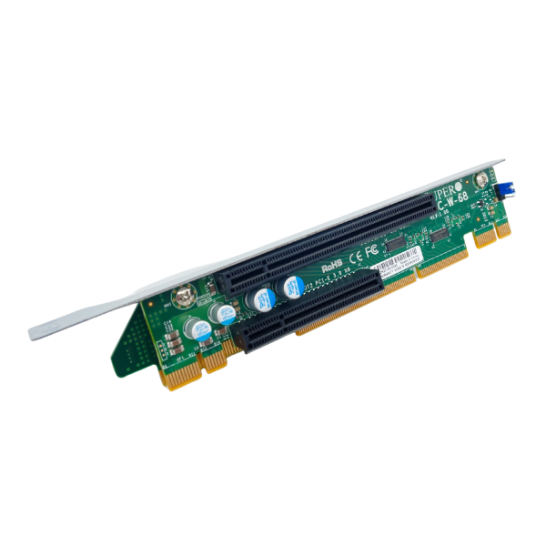 Supermicro 1U Riser Card with Cage RSC-R1UW-E8r REV 1.10 & RSC-W-68 REV 1.00