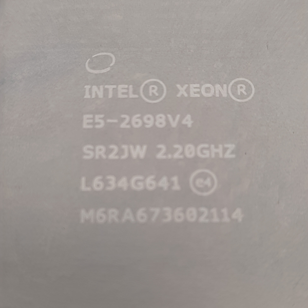Intel Xeon Prozessor E5-2698 V4 SR2JW 20-Core 2.2GHz 50MB 40T LGA2011-3 CPU