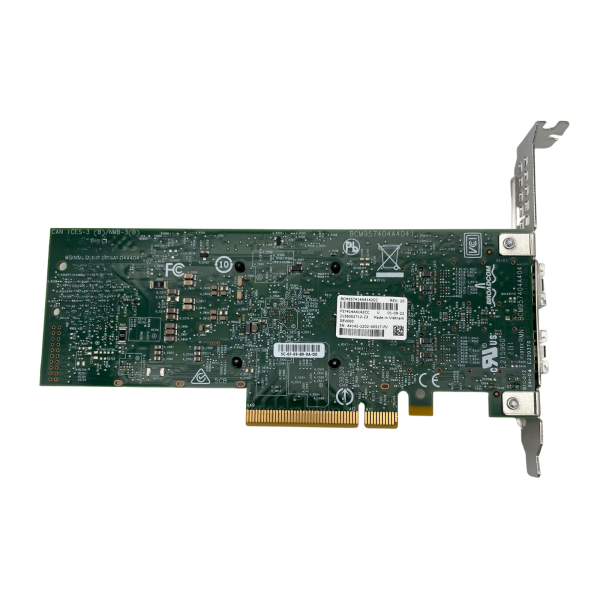 Broadcom BCM957414A4142CC Dual Port 25G SFP28 PCIe 3.0 x8 NIC Full Profile
