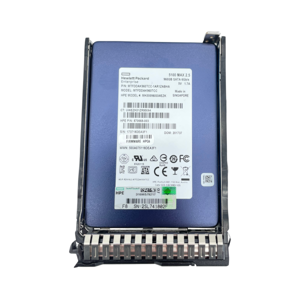 HPE Micron 5100 MAX 960GB SATA 2,5" Mixed Use Enterprise SSD 870668-003