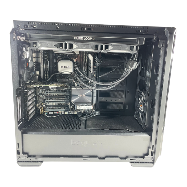 BeQuiet Workstation Silent Base 601 64GB i9-10900X 500GB NVMe SSD Nvidia T1000