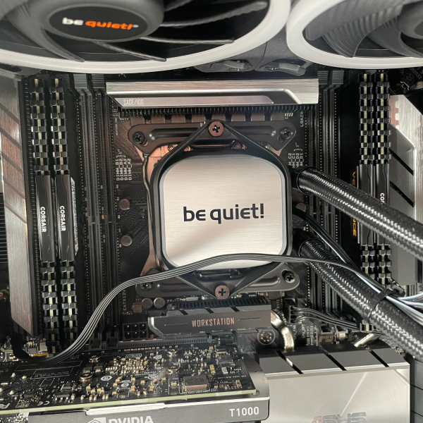 BeQuiet Workstation Silent Base 601 64GB i9-10900X 500GB NVMe SSD Nvidia T1000