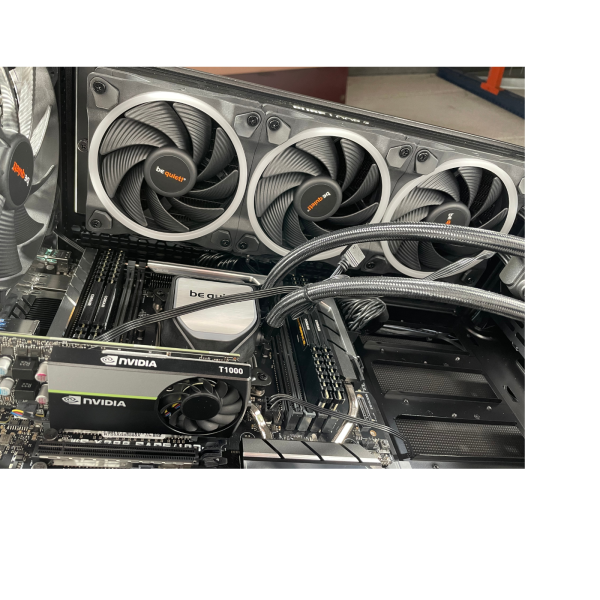 BeQuiet Workstation Silent Base 601 64GB i9-10900X 500GB NVMe SSD Nvidia T1000