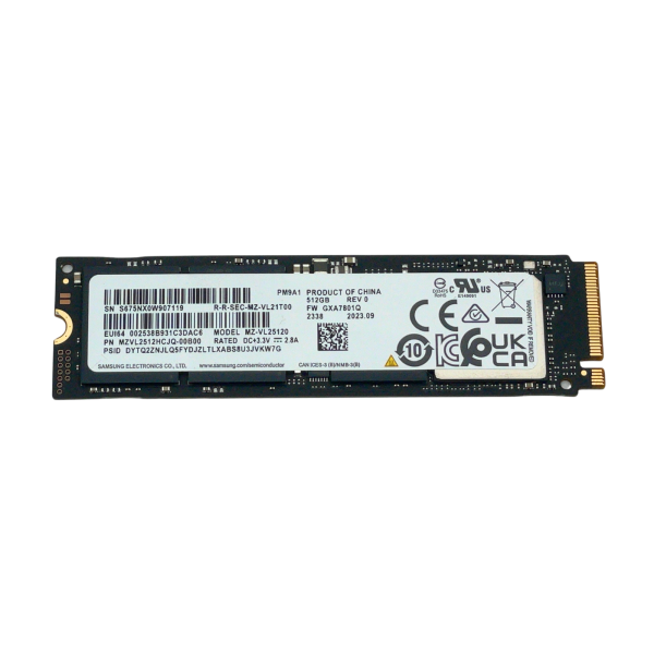 Samsung PM9A1 512GB M.2 2280 PCIe NVMe Gen4x4 SSD MZ-VL25120 OEM Lenovo