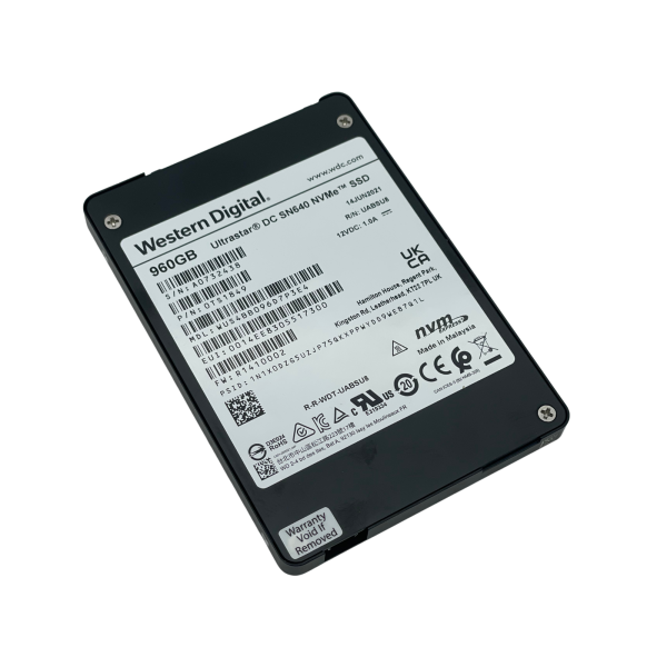 WD Ultrastar DC SN640 960GB NVMe SSD U.2 PCIe 3.1x4 2.5" 0TS1849 Enterprise
