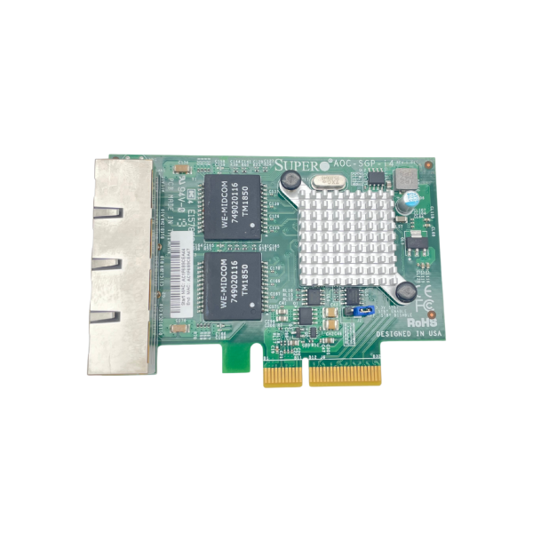 Supermicro AOC-SGP-i4 Quad Port 1GbE PCIe 2.1 x4 NIC Intel I350-AM4 No Profile