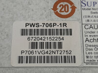 Supermicro Netzteil PWS-706P-1R 750 Watt 1U 80 HotSwap...