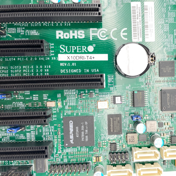 Supermicro X10DRI-T4+ Dual LGA2011-3 EE-ATX C612 4x 10GbE + 2x E5-2620 v4