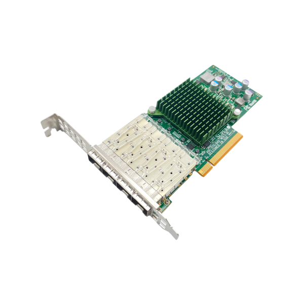 Supermicro AOC-STG-B4S Quad Port 10GbE SFP+ PCIe 3.0 x8 FP NIC BCM57840S