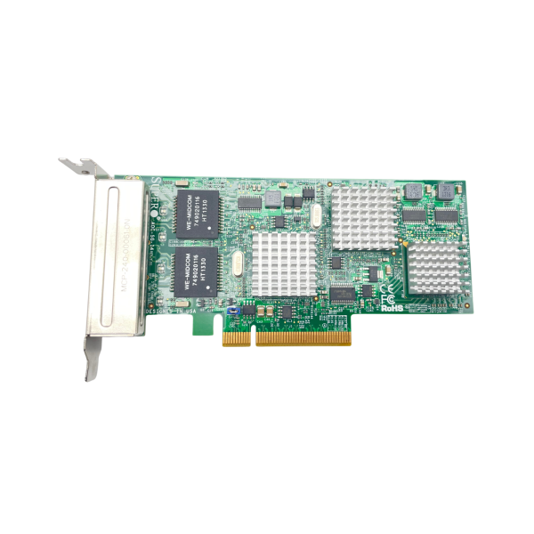 Supermicro AOC-SG-i4 4-Port Gigabit Ethernet NIC Intel i350 PCIe Server LAN Low Profile