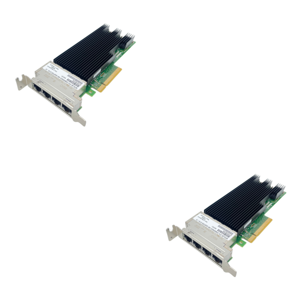 2x Intel X710-T4 4x10GbE RJ45 PCIe 3.0 x8 Server NIC Low Profile XL710BM1