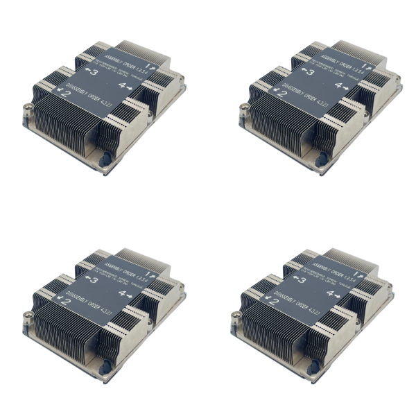 4x Supermicro SNK-P0067PS LGA3647 Passive CPU Kühler 1U Server Heatsink