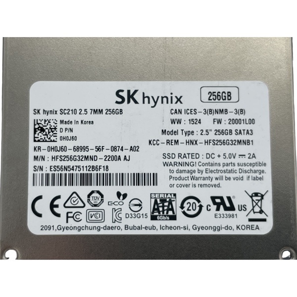 SK Hynix SC210 256GB SSD 2,5" SATA III 6Gb/s MLC HFS256G32MND-2200A