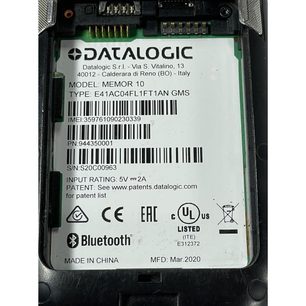 Datalogic Memor 10 Full Touch MDE Handheld Android ohne Akku