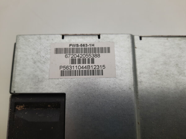 Supermicro Netzteil PWS-563-1H 600 Watt 1U 80 PLUS Gold Server PSU