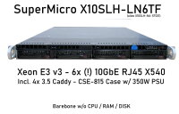 Supermicro CSE-815 - X10SLH-LN6TF / N6-ST031 - Barebone 6x 10Gbps RJ45 1U 4x LFF