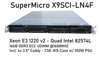 CSE815 -X9SCI-LN4F - E3-1220 v2 16GB RAM 4x 1Gbps RJ45 1U...