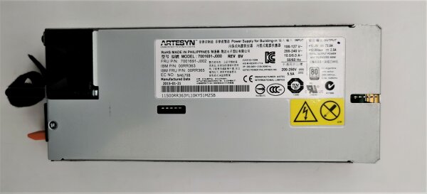 IBM Artesyn 7001691-J000 Power Supply / Netzteil 900W PSU
