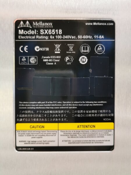 Mellanox Infiniband SX6518 324-Port InfiniBand FDR SwitchX
