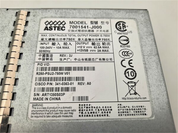 Astec Netzteil 7001541-J000 750W