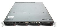 Supermicro CSE-813M X11SSL-F E3-1270v6 64GB DDR4 ECC 4x 3,5" Caddys 1HE Server 350W