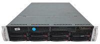 Supermicro CSE-825 2HE Chassis 8x 3,5" LFF Caddys 2x...