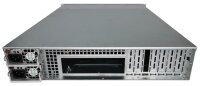 Supermicro CSE-825 2HE Chassis 8x 3,5" LFF Caddys 2x PWS-721P-1R 80Plus Gold PSU