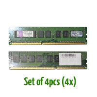 Set 4x Kingston 8GB DDR3 ECC UDIMM 10600E Server...