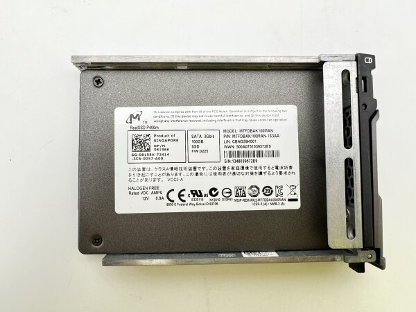 Micron RealSSD P400m 100GB SATA3 - MTFDBAK100MAN D/PN 08198K - Used