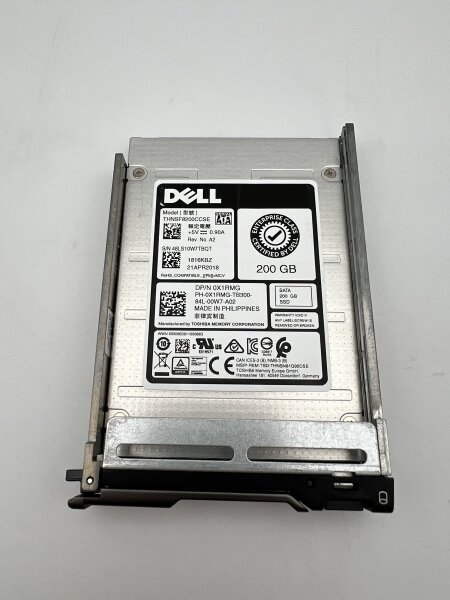 Toshiba HK4E 200GB SATA Enterprise - THNSF8200CCSE D/PN 0X1RMG - Used