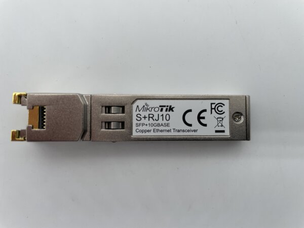 MikroTik  S+RJ10 1Gbps 10 Gbps Kupfer Module,SFP+ RJ45 Transceiver