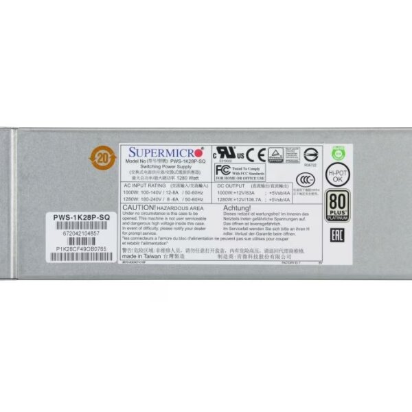 Supermicro Power Supply PWS-1K28P-SQ 1280W - Gebraucht