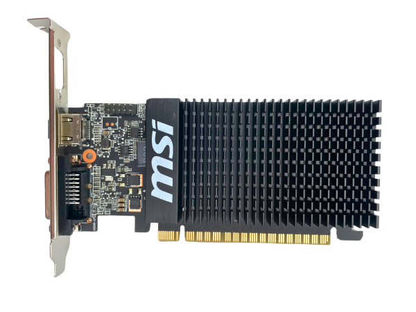 MSI GT710 2GD3H LP Grafikkarte PCIe DVI HDMI - Full-Profile - Ohne VGA