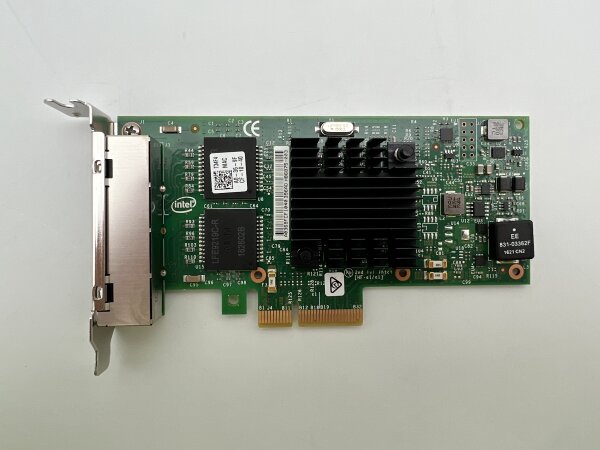 Intel I350-T4 Full-Profile - 4x 1Gbps Networking Card - Dell 0T34F4 #1