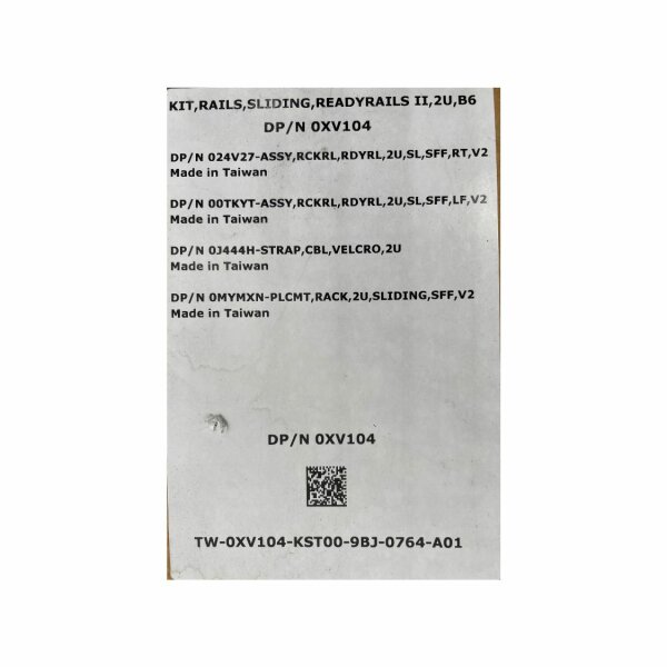 DELL Rack-Montage-Schienen - DPN: 0XV104 - R520 R530 R540 R720 R730 R740 - Neu