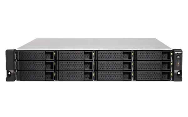 QNAP TS-1263U AMD Quad-Core 16GB RAM 12x 3.5" 10GbE SFP+ Intel Rails Rack