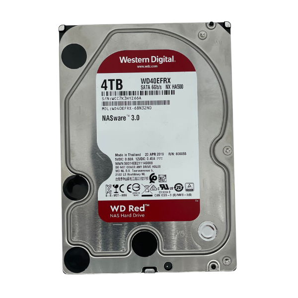 Western Digital Red 4TB WD40EFRX, 3.5" SATA 6Gb/s, 5400 RPM, 64MB Cache, NAS HDD