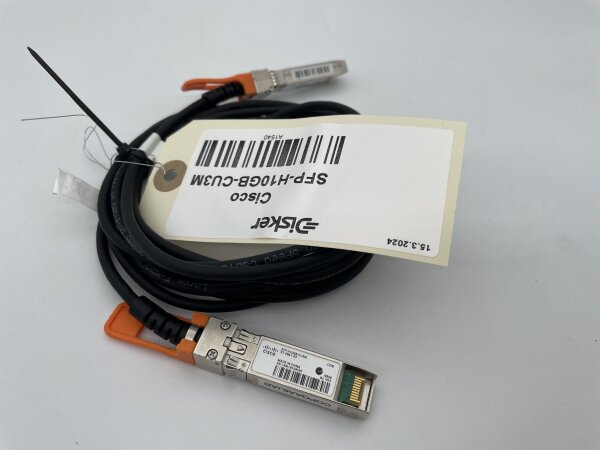 Cisco SFP-H10GB-CU3M SFP+ 3M 10Gbps DAC Twinax Cable